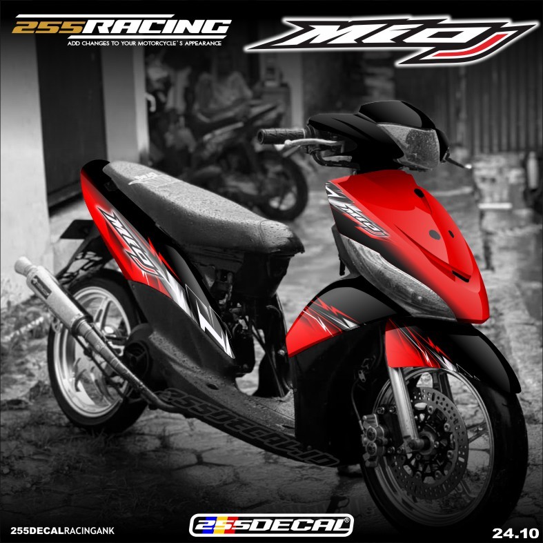 (COD) Decal Mio J Full Body Stiker Mio J Variasi Full Body Striping Mio J Desain Thailook style Simp