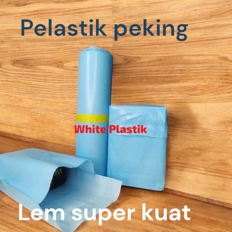 

pelastik peking warna biru 30x40 isi 100lem