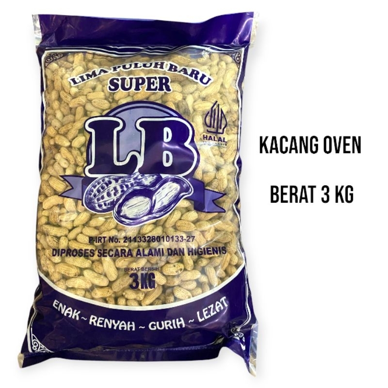 

kacang oven /kacang kulit putih br 3 kg