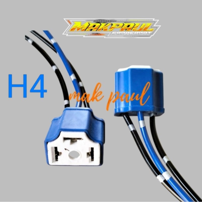 soket lampu depan H4 keramik INNOVA YARIS VIOS ALTIS CAMRY AVANZA XENIA DLL