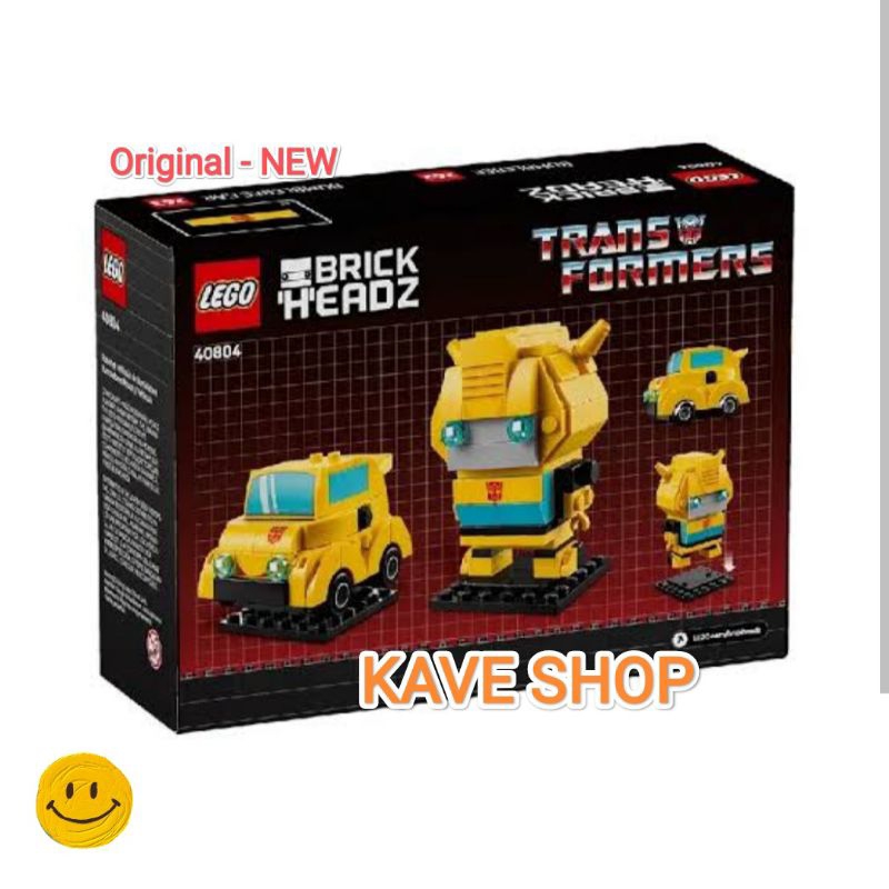 LEGO 40804 Brick Headz : Bumblebee Robot & Vehicle