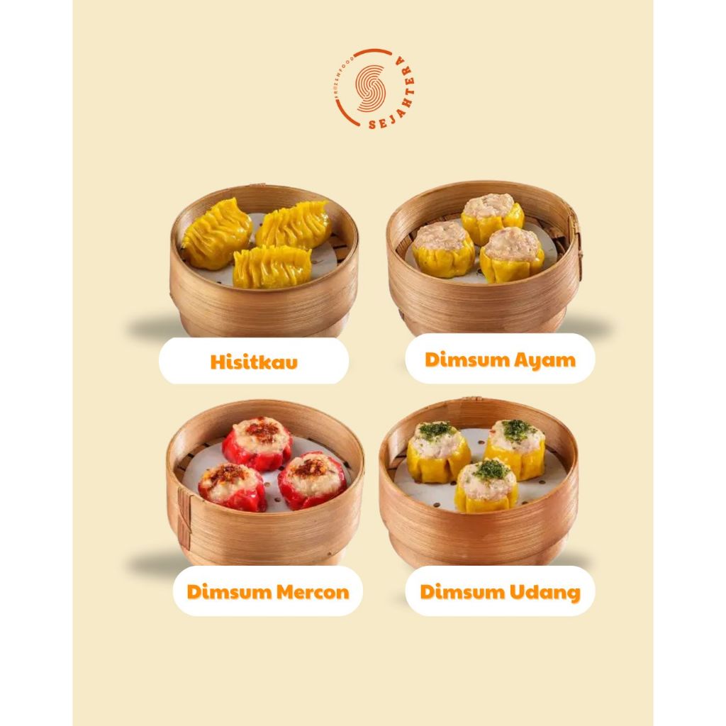 

Sejahtera Frozen Food - Bundling Praktis [Dimsum Premium Ayam, Udang, Mercon & Hisitkau]