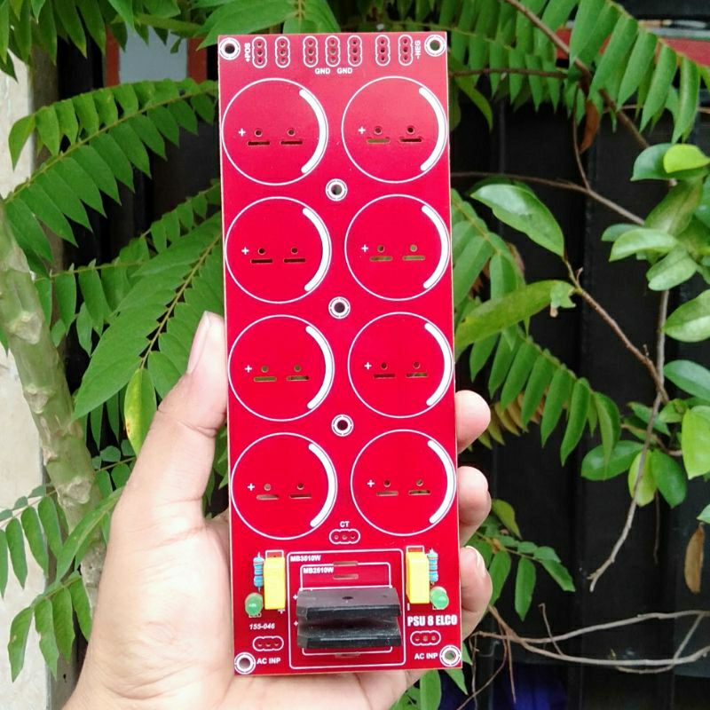 pcb psu 8 elco model panjang plus lampu led