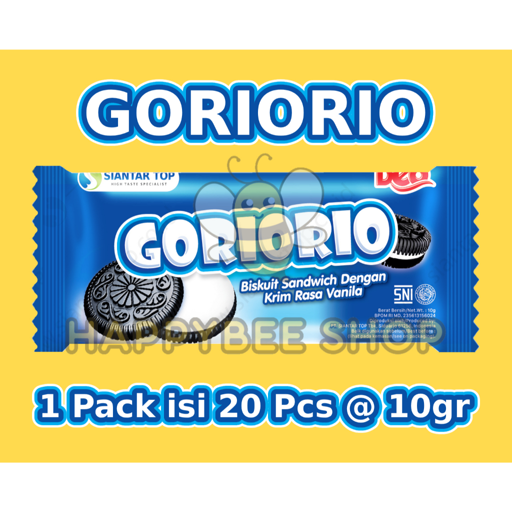 

Goriorio Vanilla 1 Pack isi 20 Pcs @ 10 gr