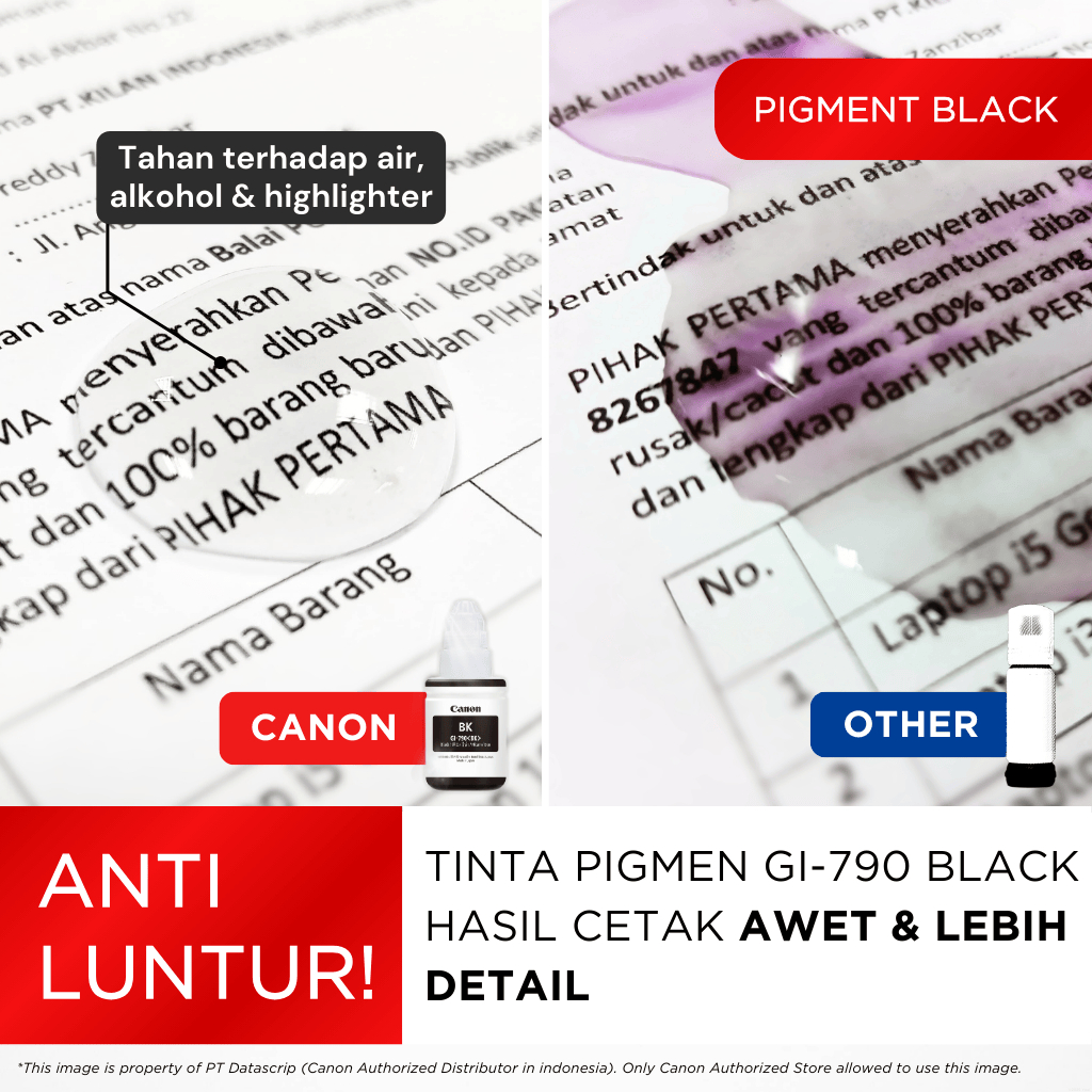 Printer Canon G1010 – Ink Tank Print Only Cetak 7000 Lembar – Garansi 3 Tahun – Roller Super Kuat