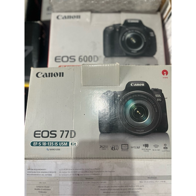 box dusbox kamera canon 77d original
