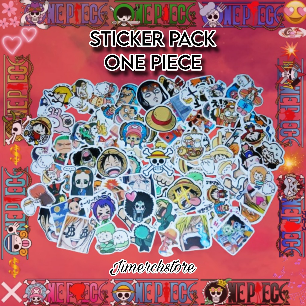 

STICKER ONE PIECE Stiker Pack set isi 50 pcs