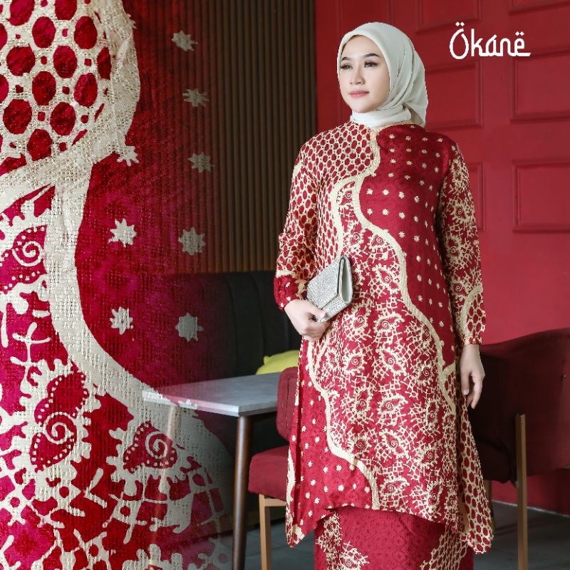 Stelan batik sutra premium Batik sutra sutra wanita Batik wanita viscous Set Sutra Premium One Set W