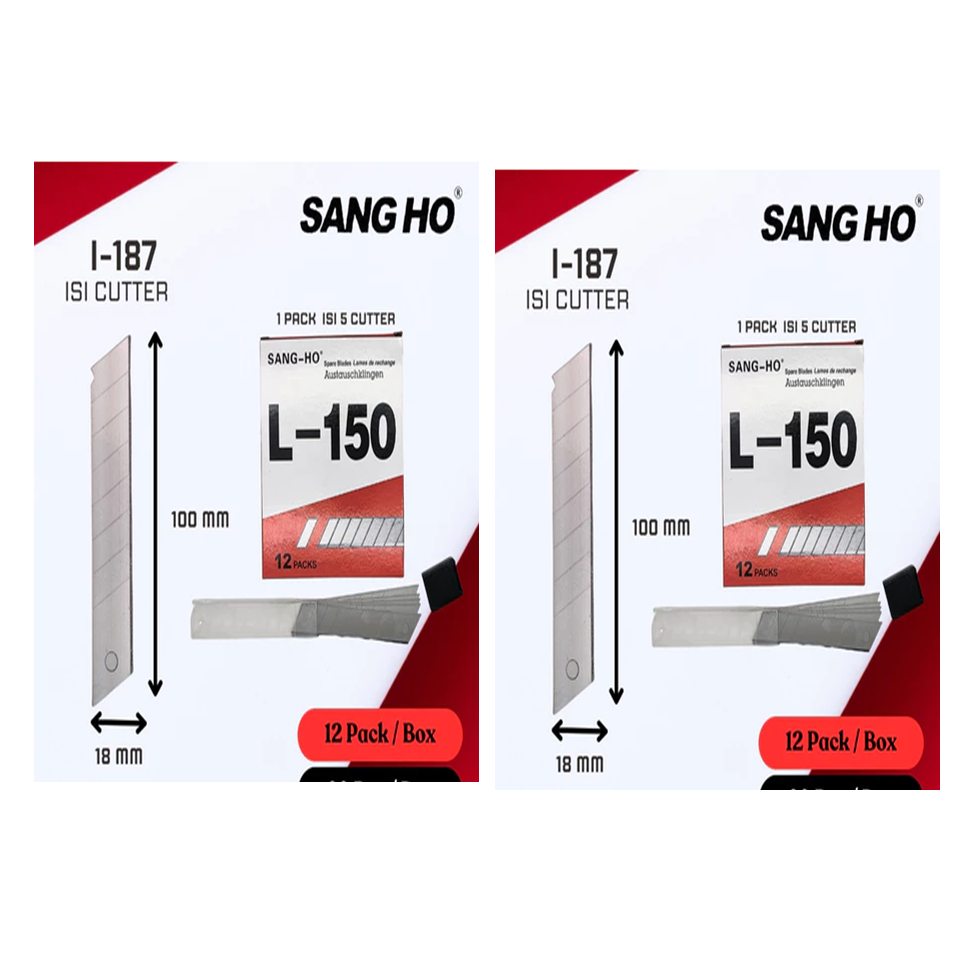 

isi cutter ukuran besar L150 ori SANG HO isi satu tube 5 pcs knife