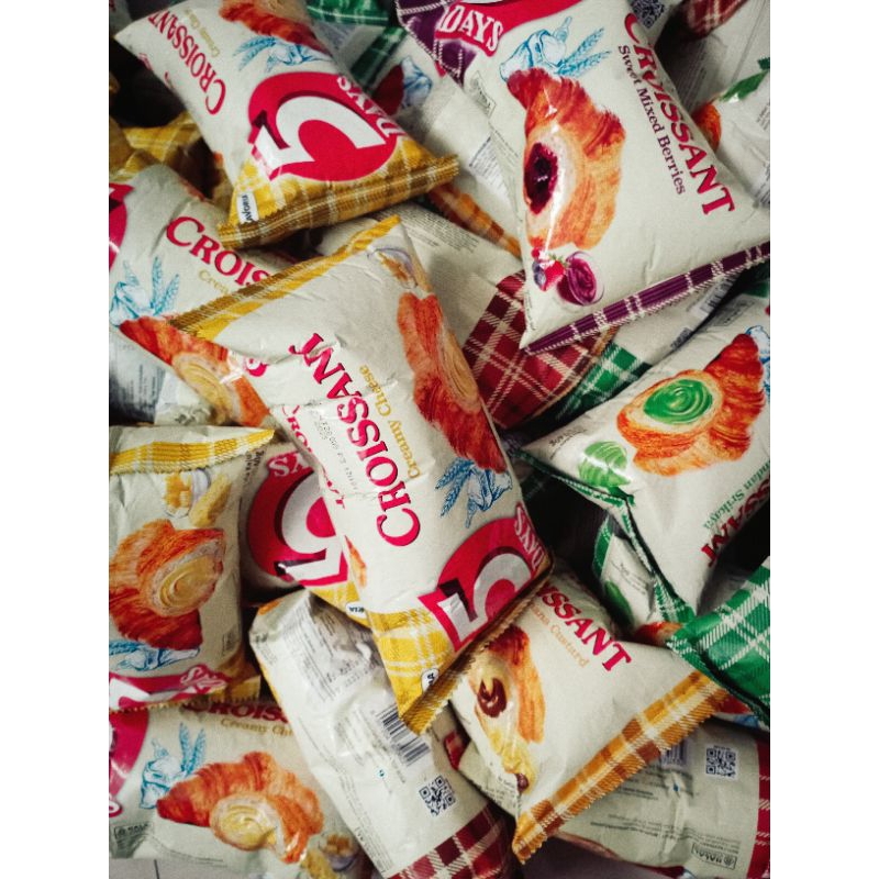 

CROISSANT 5 DAYS 1 BAL ISI 40 PCS UNTUK RASA CAMPUR