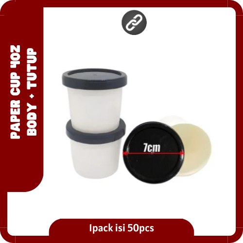 Paper cup 4 oz Cup eskrim | Paper cup hot 4 oz | gelas kopi isi 50pcs