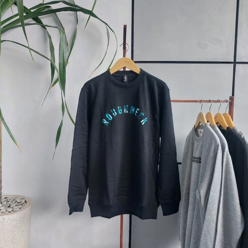 crewneck Roughneck - hitam - original BNWT