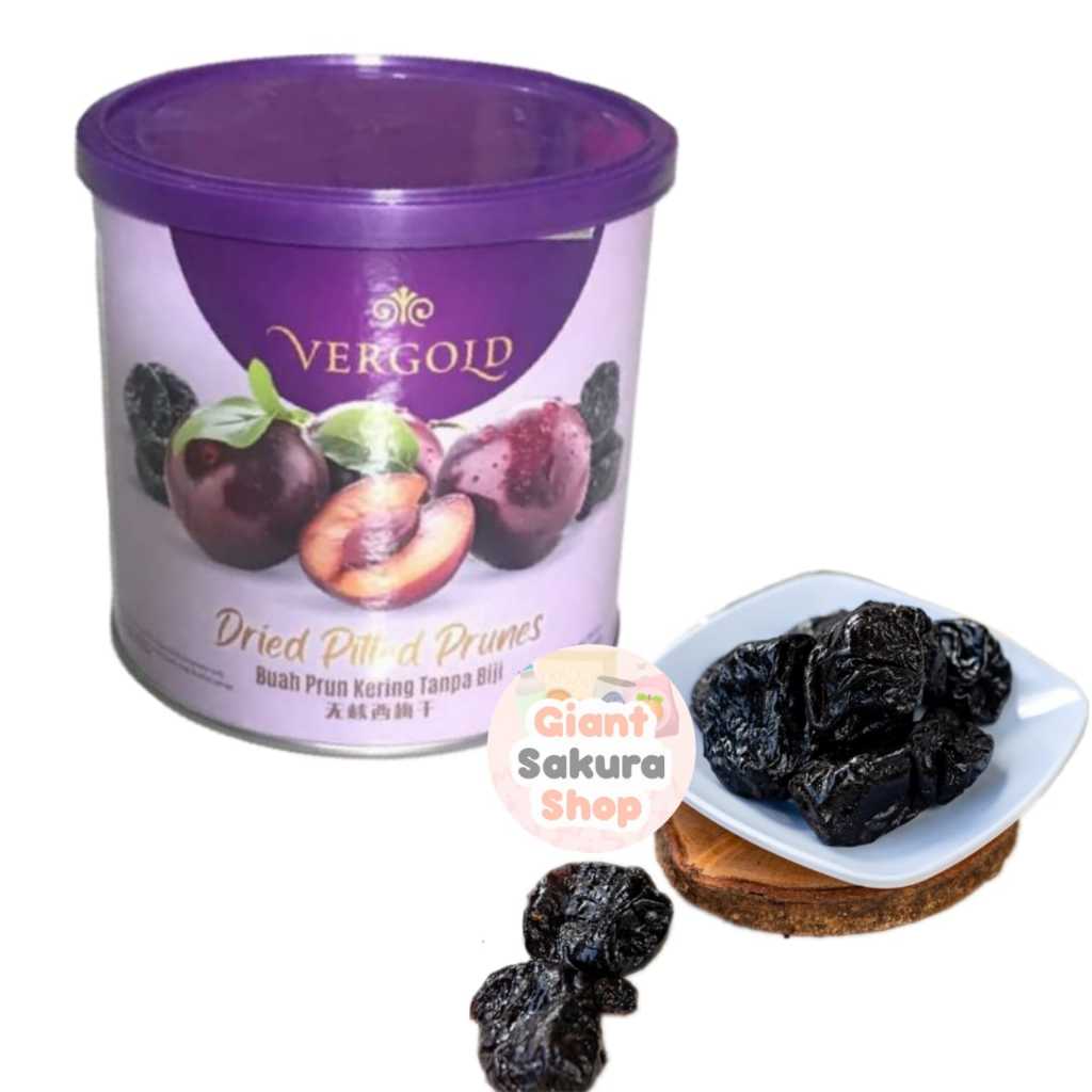 

Vergold Dried Pitted Prunes / buah prun kering tampa biji / cemilan sehat / buah kering