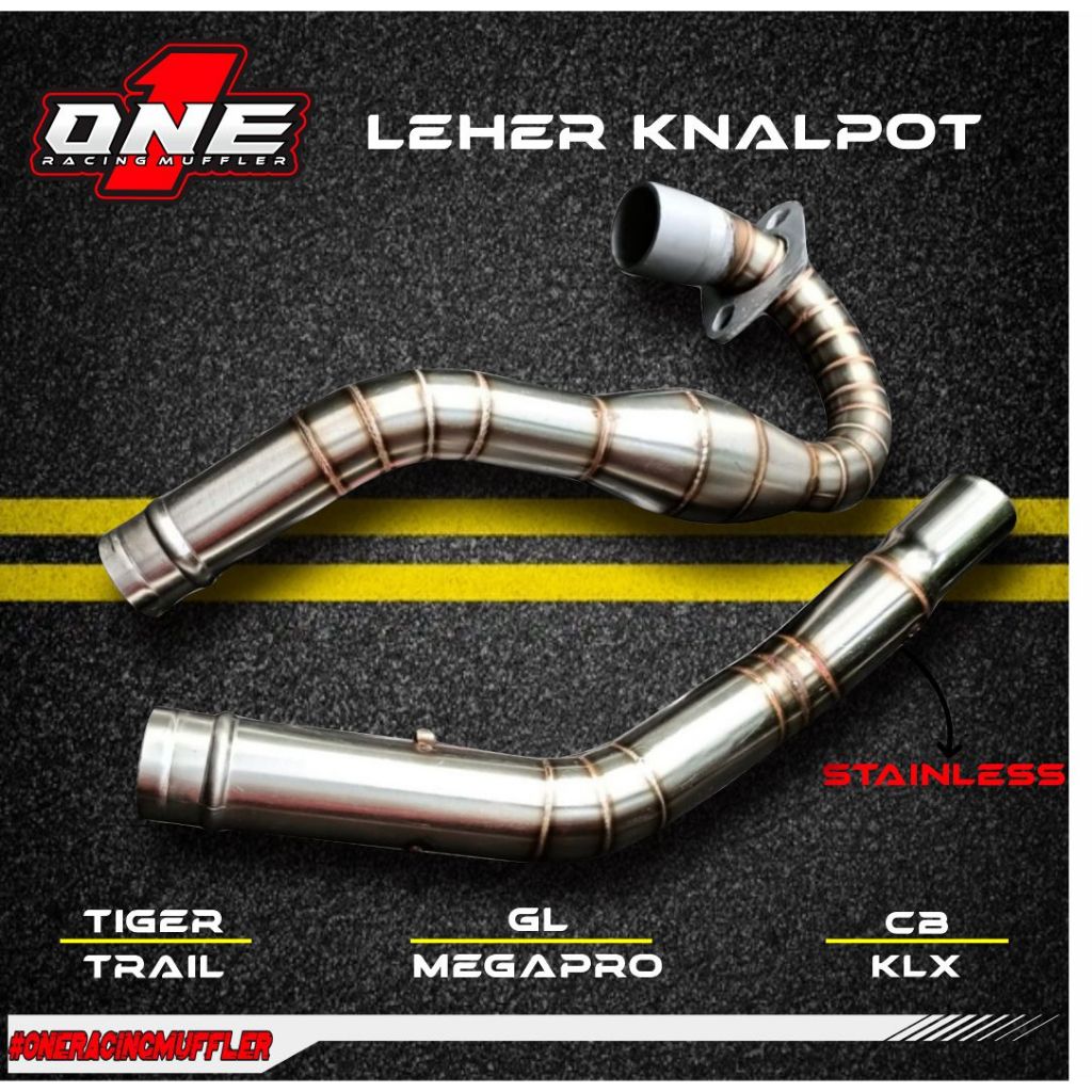 Leheran Knalpot Tiger, Trail, GL, Megapro, CB, custom rangka KLX