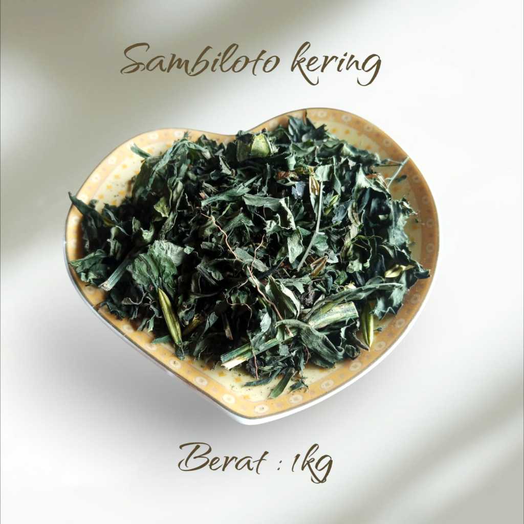 

Sambiroto Kering 1KG Cacah Sambiloto Murni Murah Alami