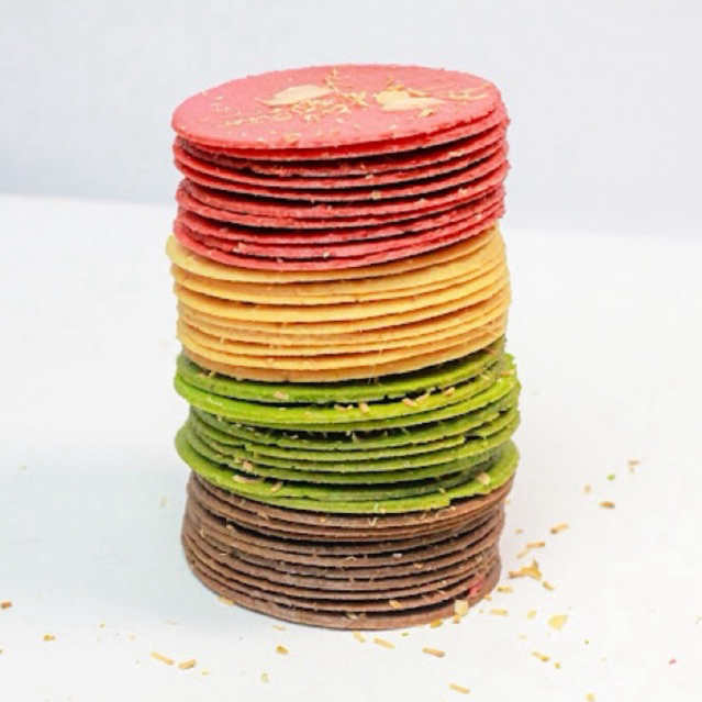 

Rainbow Almond Crispy Cheese 200gr - Cookies/Kue Kering Premium by @almondcrispy.id