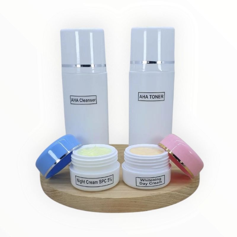 Farma Paket Krim Wajah WDC + NC 5% + AHA Cleanser + Toner