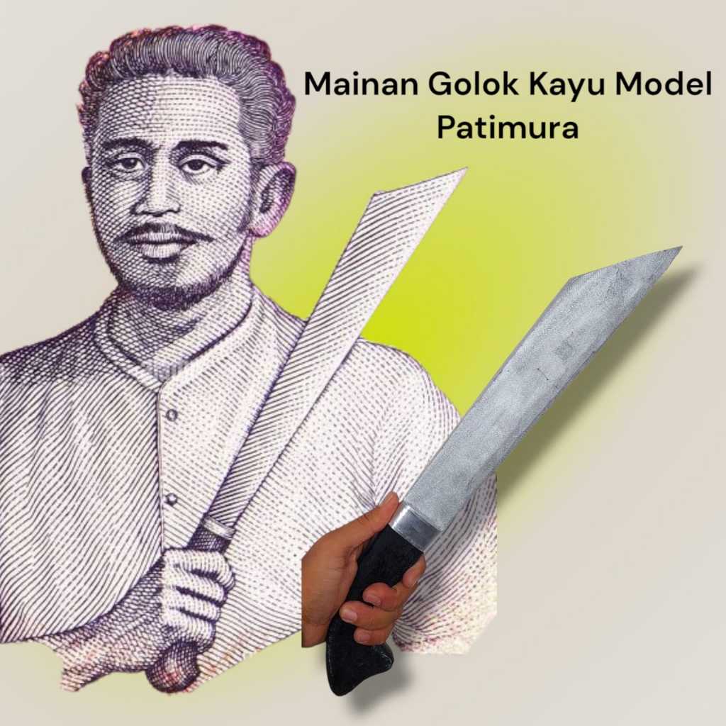 Mainan Golok Patimura Terbuat dari full Kayu