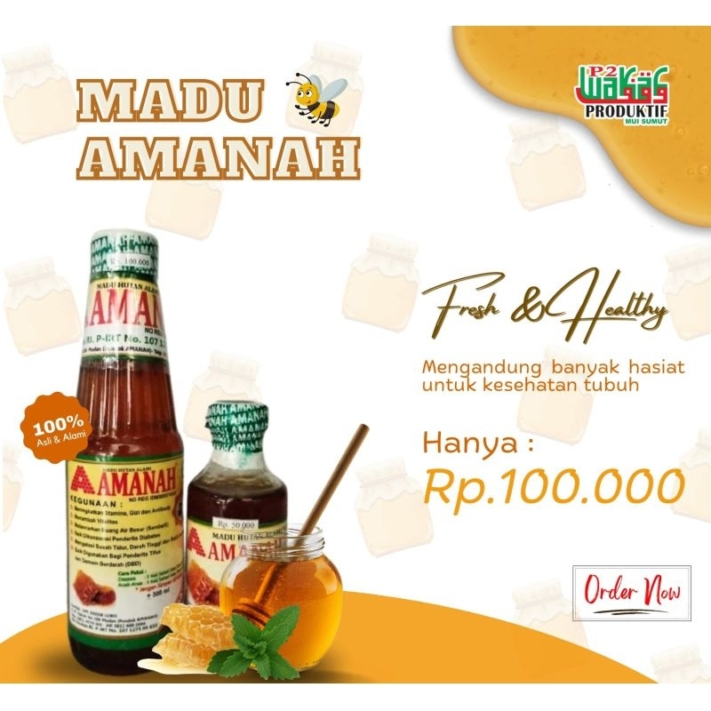 

MADU AMANAH (Madu Hutan Alami)