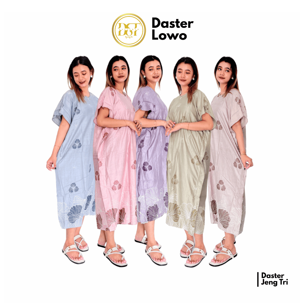 Jengtri-Daster Kain Rayon Premium Motif Daun Model Lowo Kekinian Terbaru