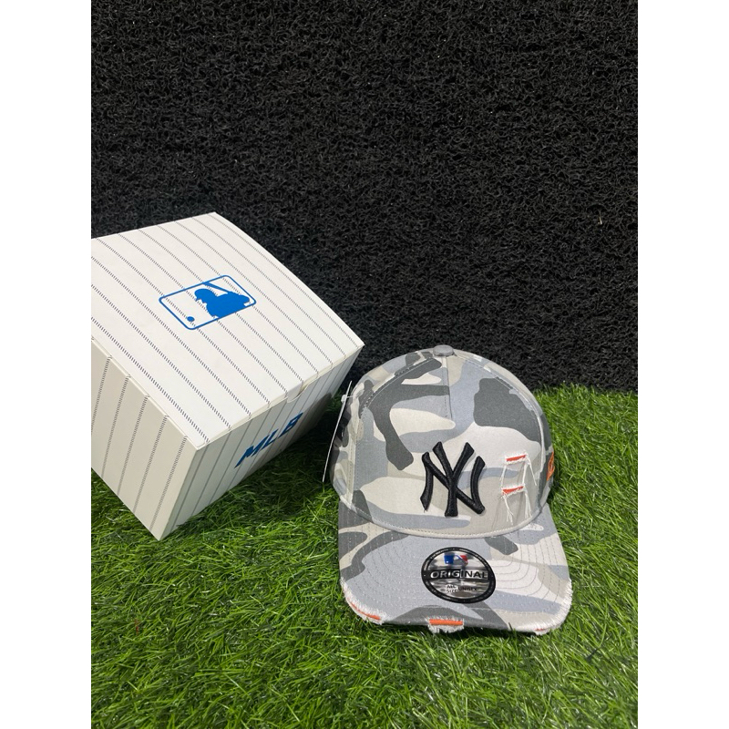 MLB NY Damage Camo White Topi Premium