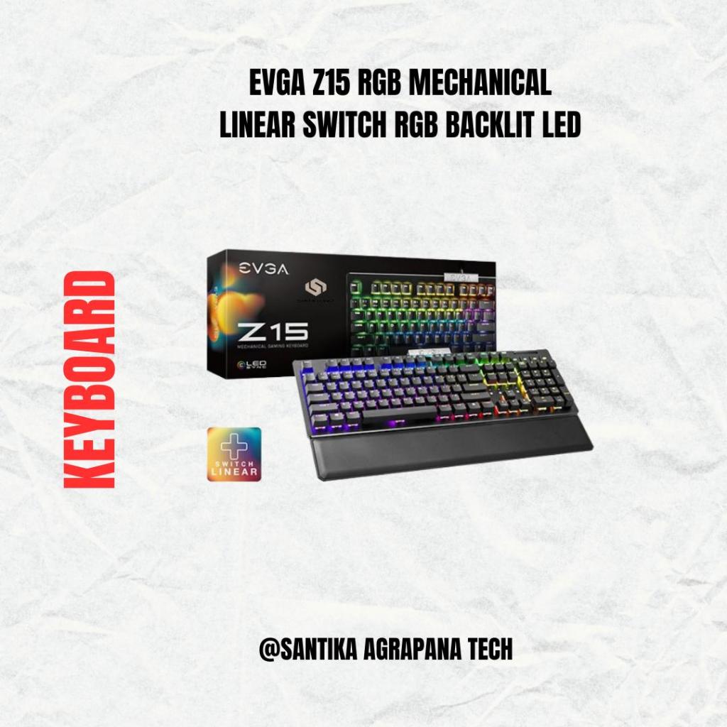 Keyboard Gaming EVGA Z15 RGB Mechanical (Linear Switch)RGB Backlit LED