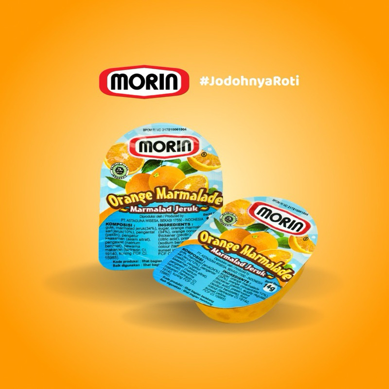 

Morin Orange Jam Portion/Selain Jeruk Morin Portion 14 gr