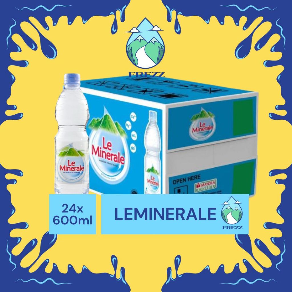 

(KARGO / REGULER) Le Mineral 600ml DUS Isi 24 Pcs Per Karton - READY Lemineral Air Minum Kemasan Botol Minuman Kardus