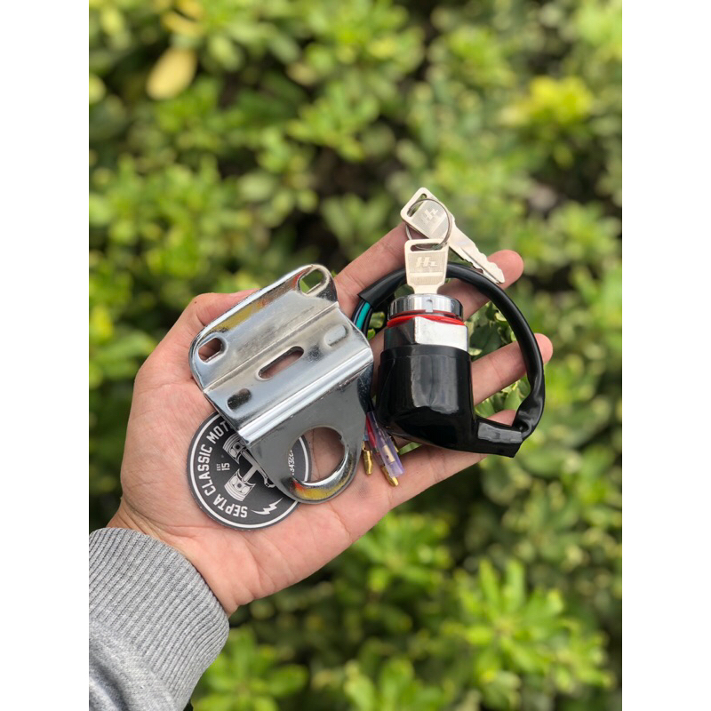 Kunci Kontak Honda CB 100 125 175 200 350 Model Ori CB Twin Import Kabel 6 dan Kabel 2 Double Click