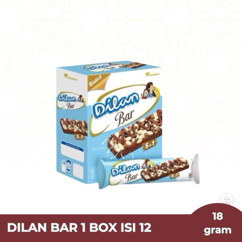 

Dilan Chocolate Bar 1Box isi 12pcs 18gr