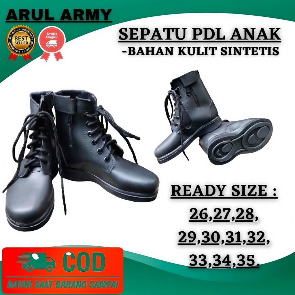 SEPATU PDL PDH ANAK SEPATU ANAK SERAGAM POLISI TNI ANAK SEPATU PDL ANAK SEPATU PDH ANAK KOSTUM ANAK