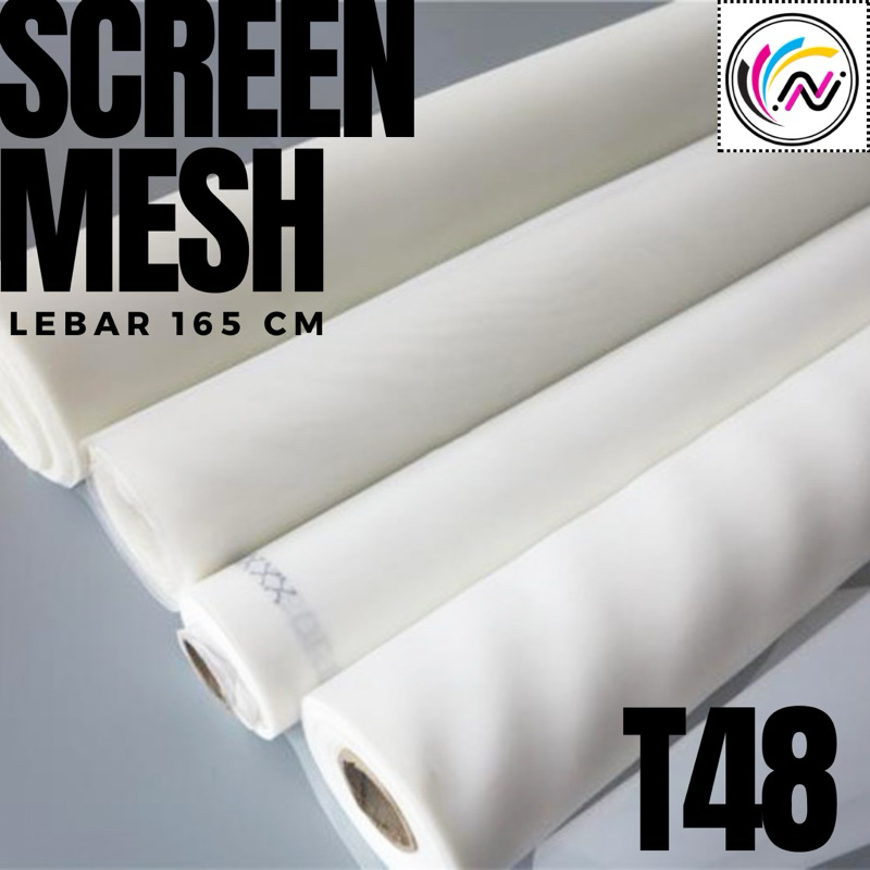 

Kain Screen Sablon T48 Lebar 165cm PUTIH (per50CM)