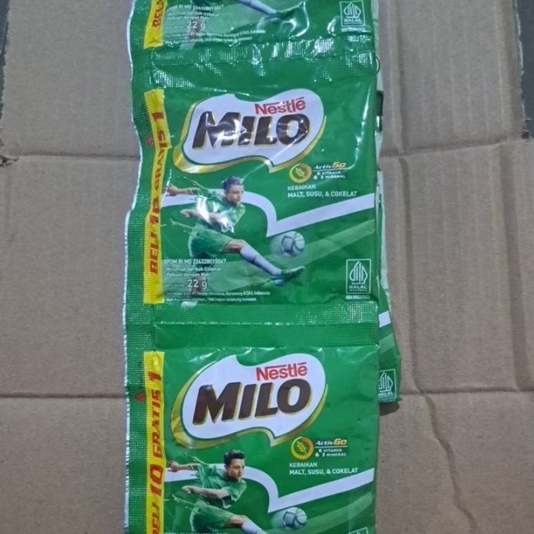 

milo sachet 1 renceng isi 10+1pcs