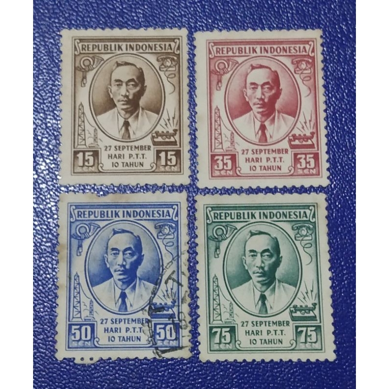 

Prangko Lawas Set Lengkap 10 Tahun P.T.T. Thn 1955