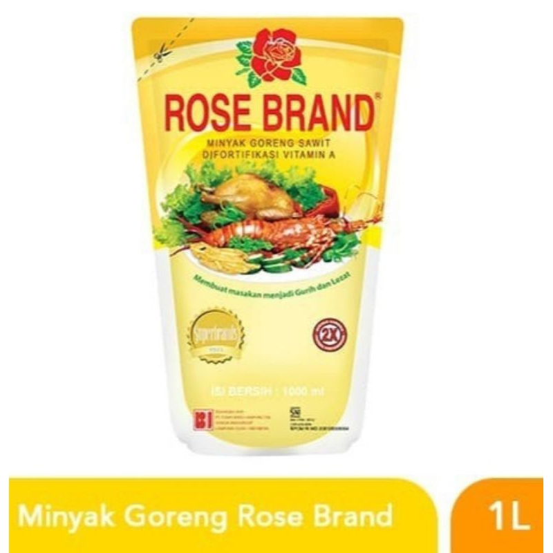 

ROSE BRAND Minyak Goreng Refill 1 LITER/ Cooking Oil Pouch 1L/1000ml