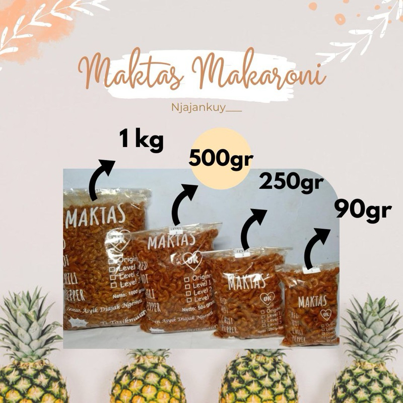 

[READY STOCK] MAKTAS MAKARONI 500gr