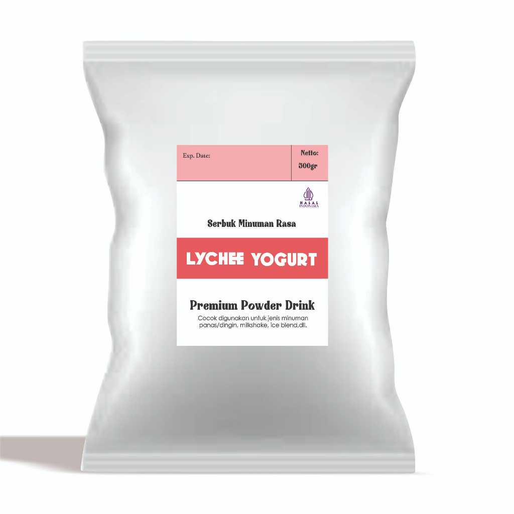 

BUBUK MINUMAN KOPI RASA LYCHEE YOGURT 500 GRAM