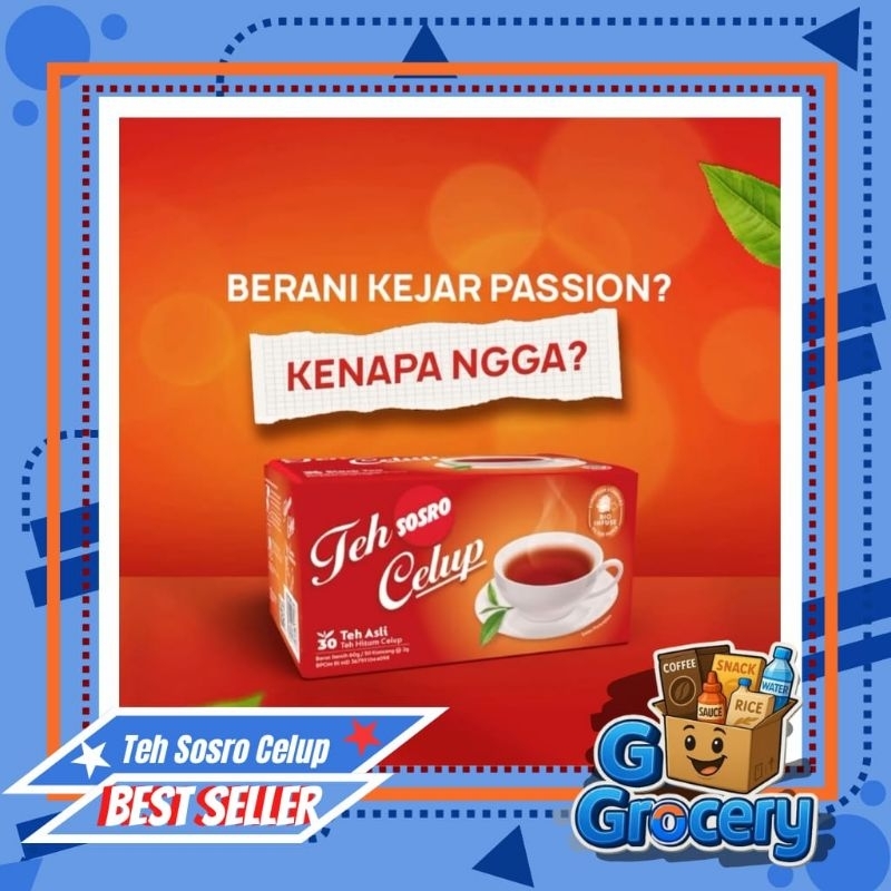 

Teh Sosro Celup Kotak Isi 30