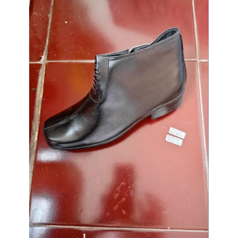 Sepatu Boot Kulit Suntour Sepatu Pria Kerja Kulit Hitam