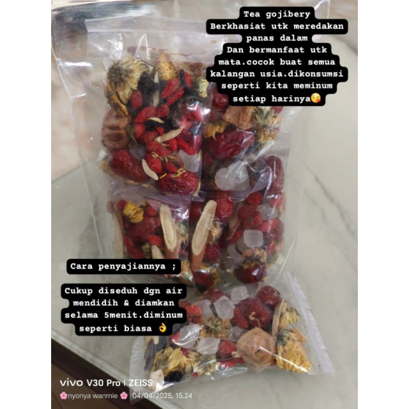 

tea krisan gojiebery tea kesehatan bagus untuk cegah panas dalam