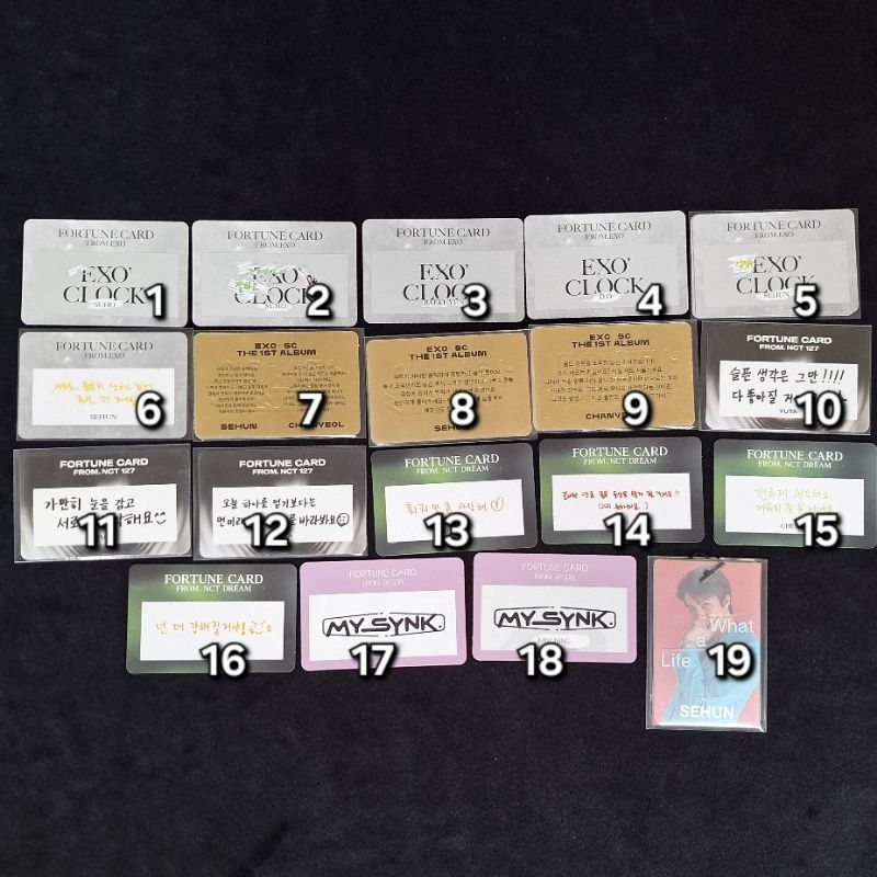 Fortune scratch exo nct dream aespa