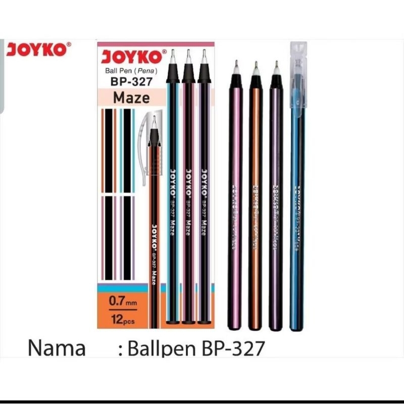 

<Beke Stationery> Pulpen Joyko MAZE BP-327 (12PCS)