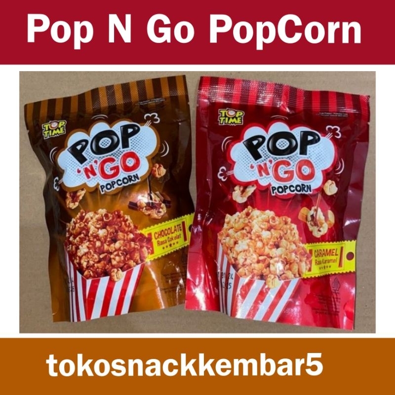 

Pop n Go popcorn caramel dan coklat 2rban