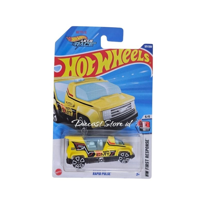 Hot Wheels Rapid Pulse Yellow HW First Response