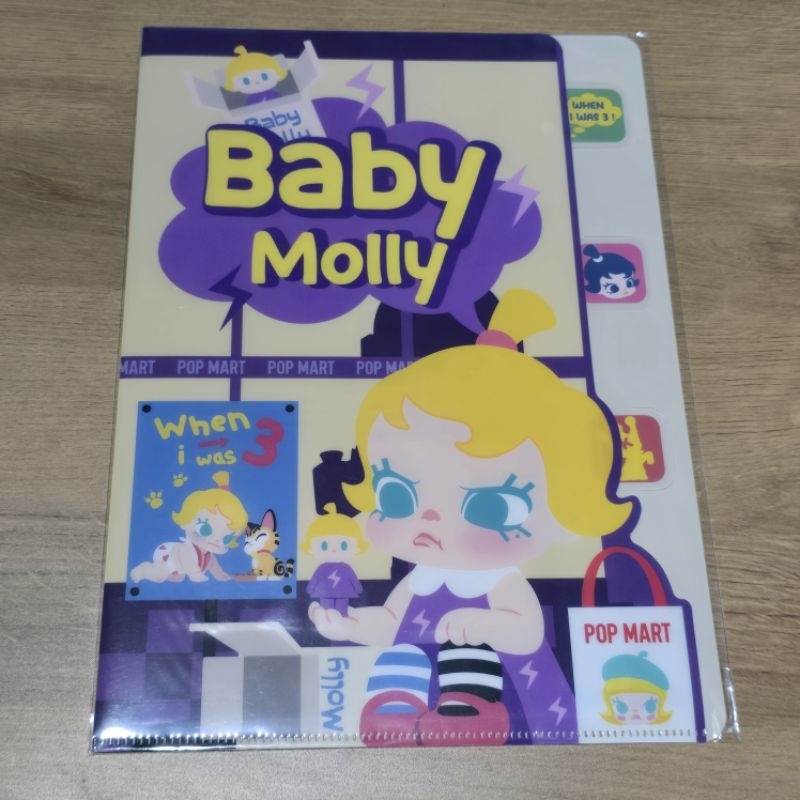 

baby molly folder original popmart map kertas