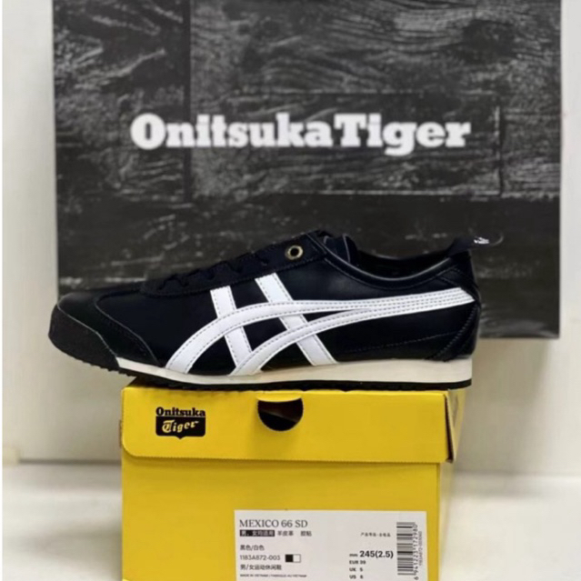 Sepatu casual sneakers onit mexico66 SD - Black white