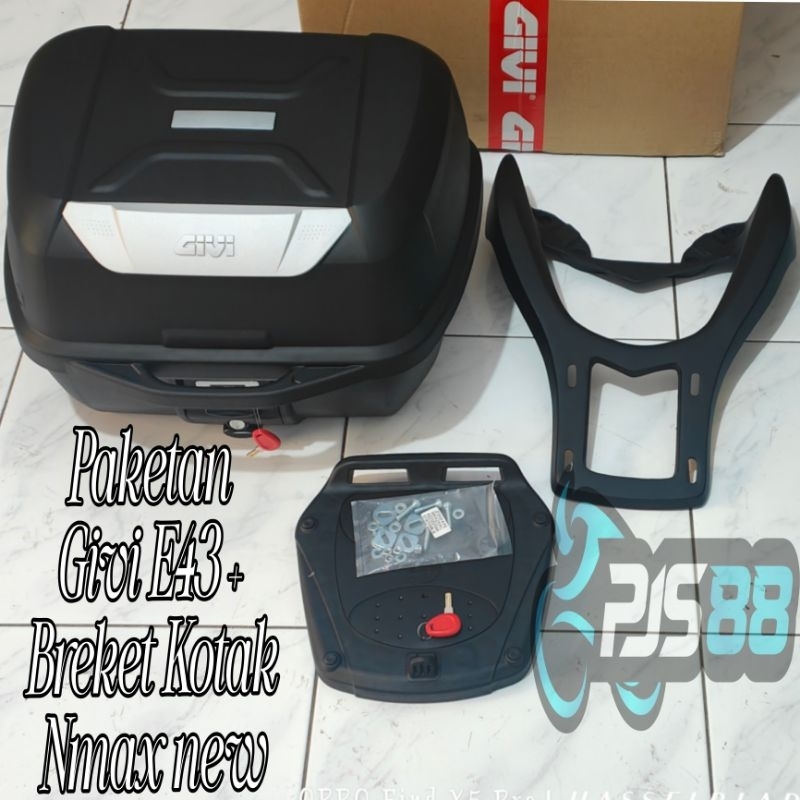 Paketan Box Givi E43 Ntl Plus Breket Box Nmax old Nmax new / Givi E43 Plus cket Nmax new & old