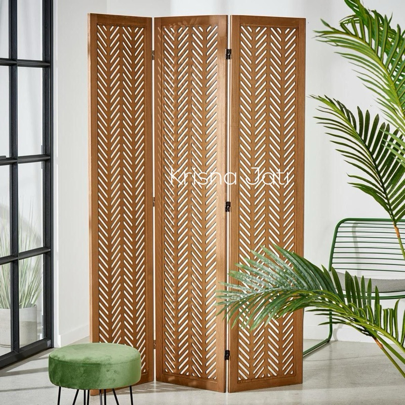 sekat ruangan minimalis kayu jati | READY STOCK