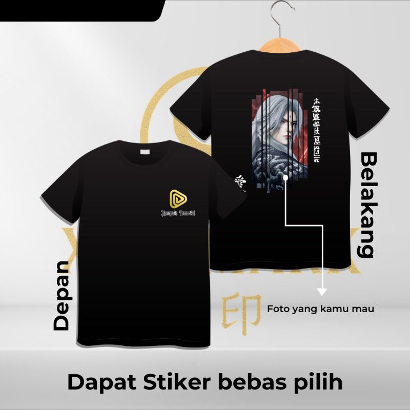 Kaos Desain Sendiri Anime/Foto + Logo Keren – Cocok Buat Komunitas & Dapatkan stiker untuk tempelann