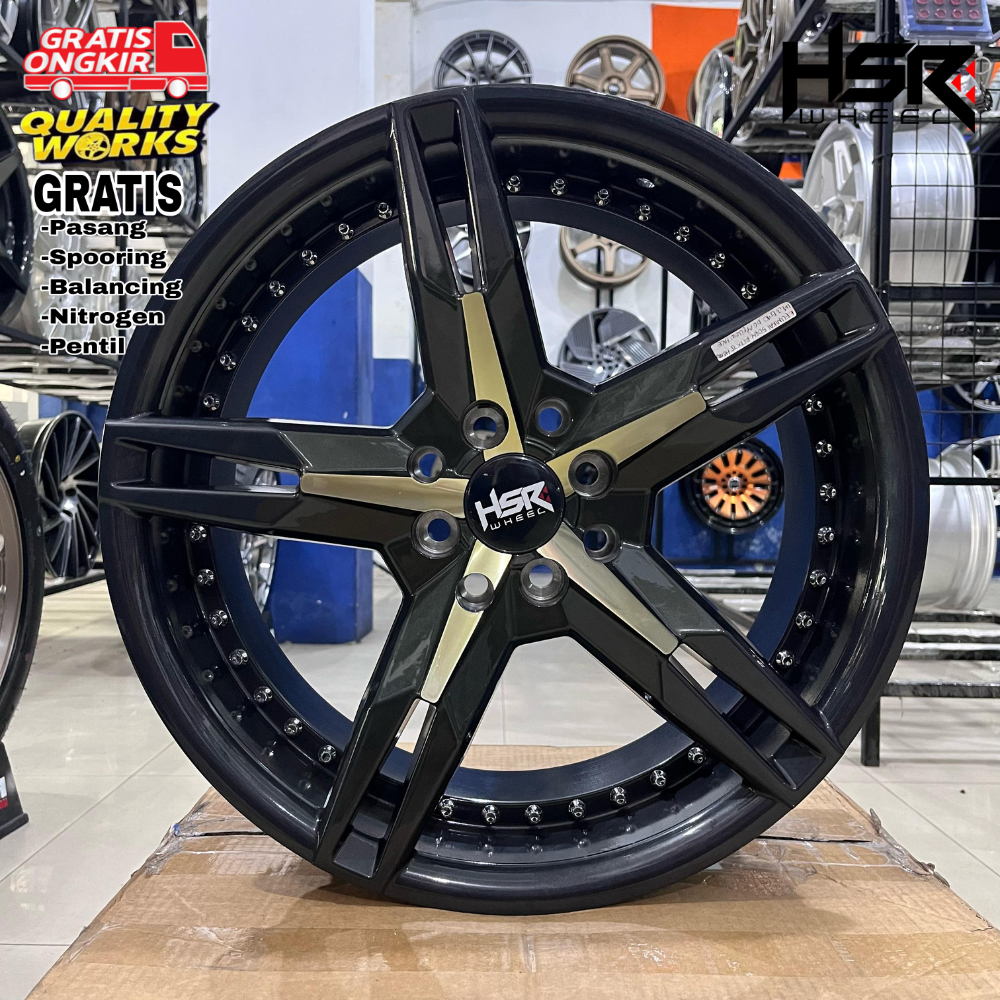 Velg Racing Mobil Wuling Binguo, Confero, Ring 17 Velg Modifikasi Hsr Wheel Keunikai